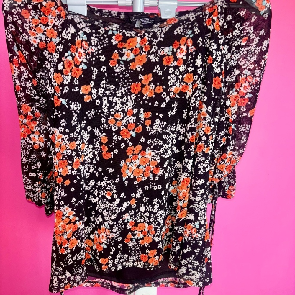 A Love Story junior ladies “Elisabeth” May Bloom Bohemian Blouse NWT! Size XL - Picture 3 of 9